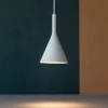 Lampade A Sospensione-Selezionato da Mazzolaluce Lampada a sospensione bianca per isola cono gesso