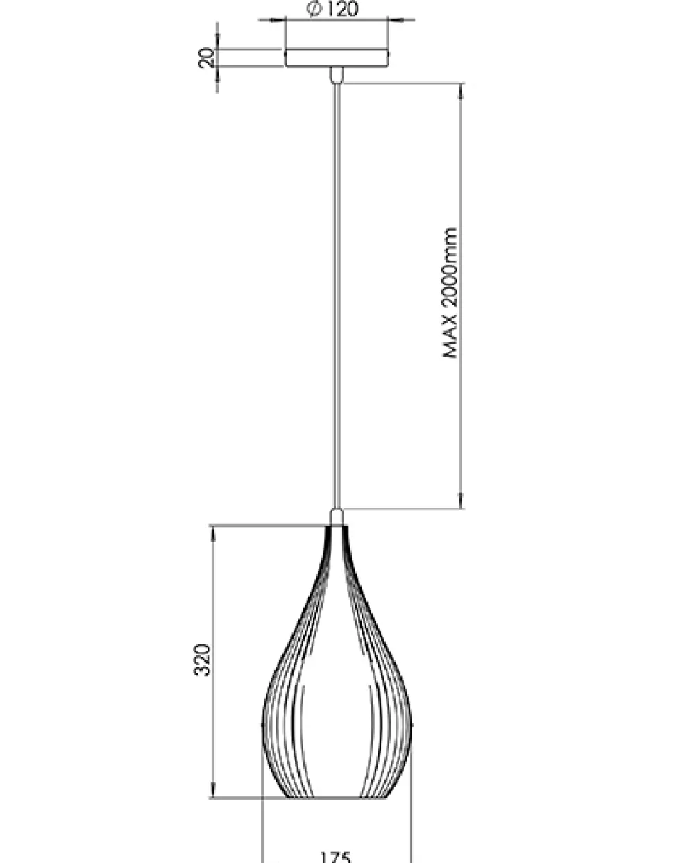 Lampade A Sospensione-Fabas Luce Lampada a sospensione bianca plastica vegetale lisa