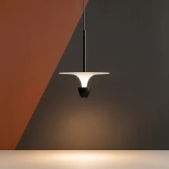 Lampade A Sospensione-Selezionato da Mazzolaluce Lampada a sospensione bianco nero led 11w 3000k moderna