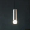 Lampade A Sospensione-Linea Light Lampada a sospensione birba e27 cilindro cromo
