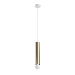Lampade A Sospensione-Linea Light Lampada a sospensione birba cilindro oro e27