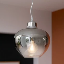 Lampade A Sospensione-Perenz Illuminazione Lampada a sospensione boccia di vetro specchiato bowl perenz