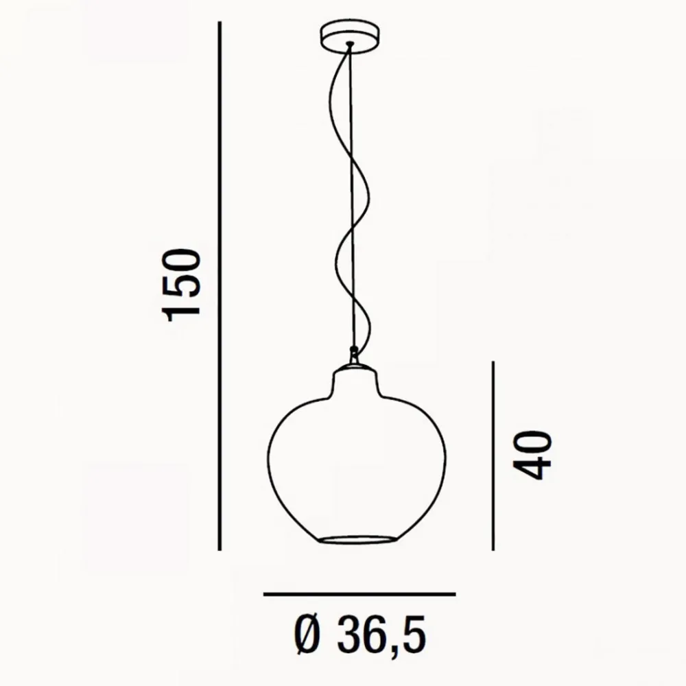 Lampade A Sospensione-Perenz Illuminazione Lampada a sospensione boccia di vetro specchiato bowl perenz