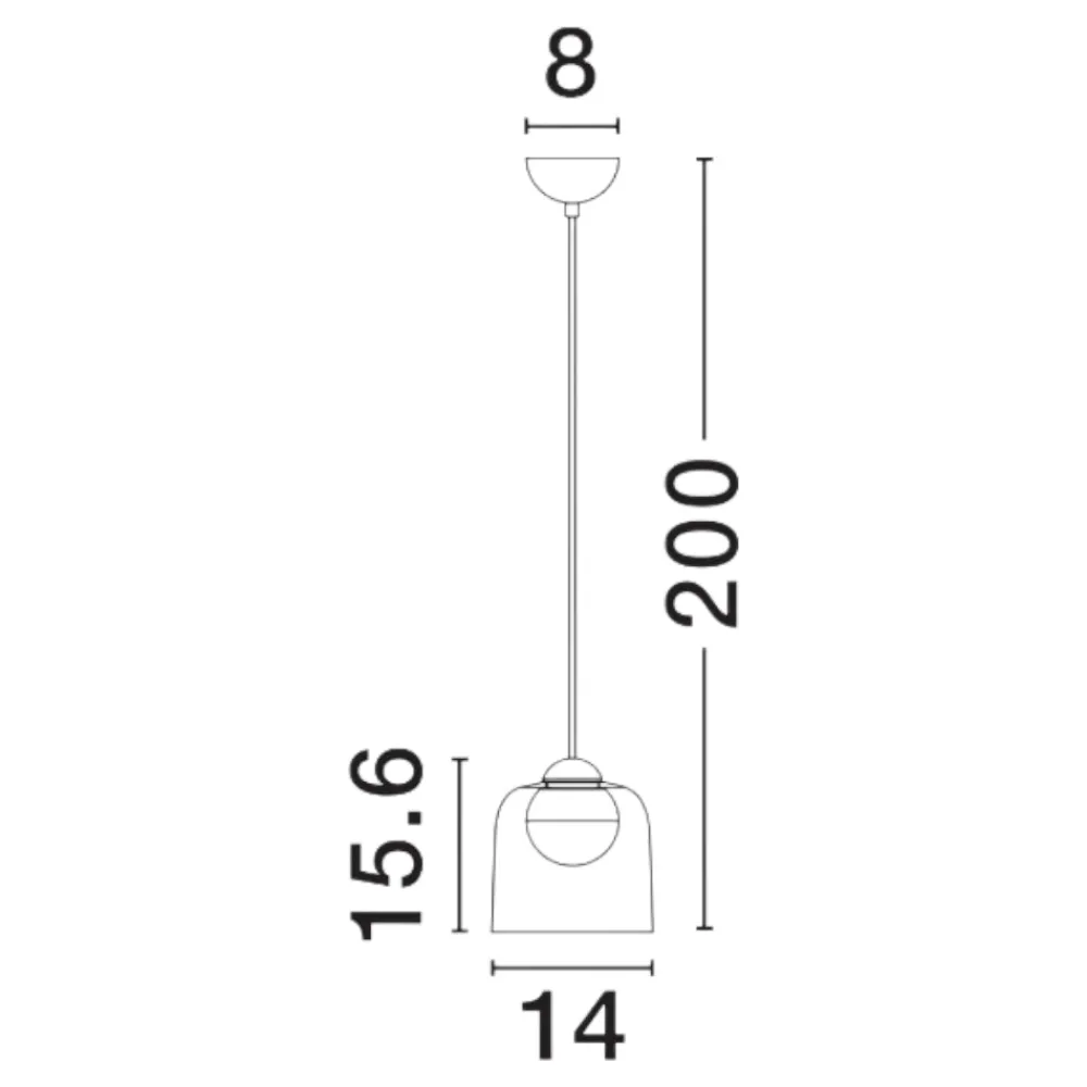 Lampade A Sospensione-Selezionato da Mazzolaluce Lampada a sospensione campana led 3000k per isola cucina