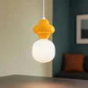 Lampade A Sospensione-Selezionato da Mazzolaluce Lampada a sospensione ceramica arancione design moderna