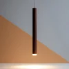 Lampade A Sospensione-Selezionato da Mazzolaluce Lampada a sospensione cilindro marrone corten led 6w 3000k