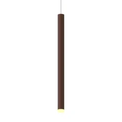 Lampade A Sospensione-Selezionato da Mazzolaluce Lampada a sospensione cilindro marrone corten led 6w 3000k