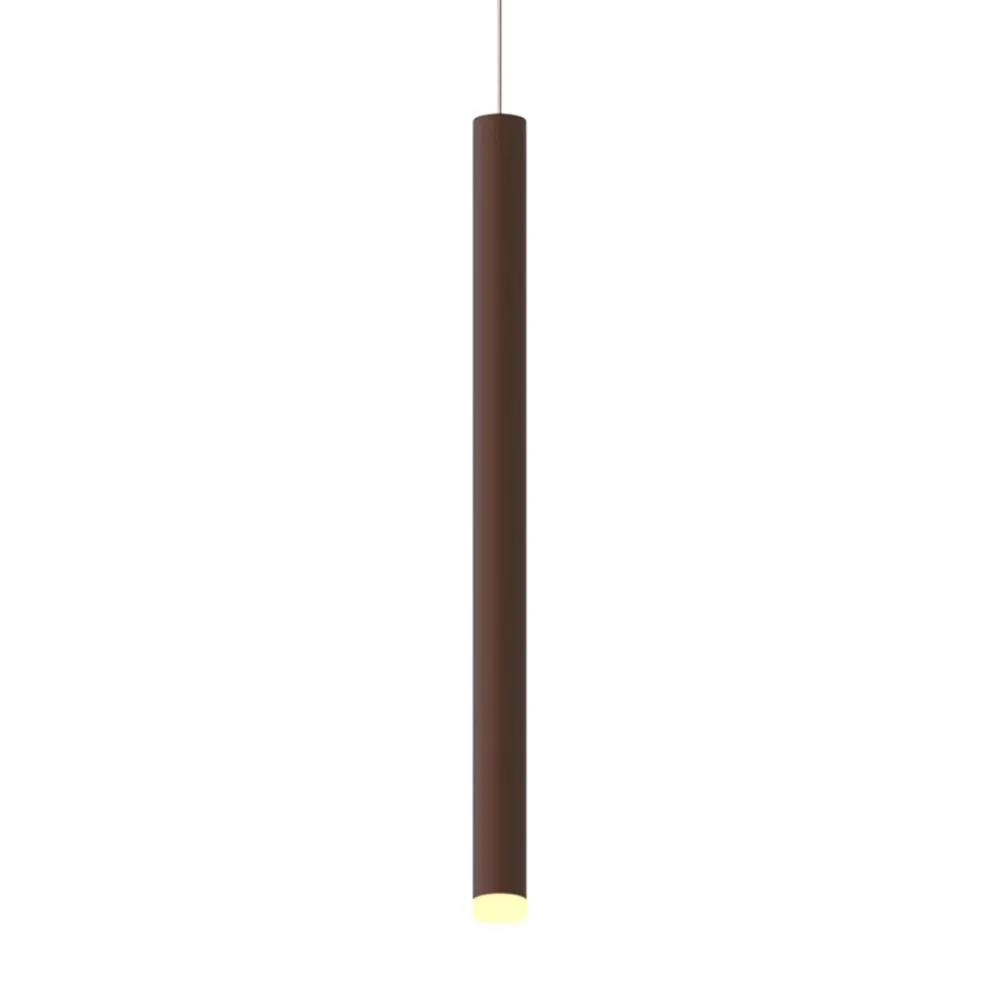 Lampade A Sospensione-Selezionato da Mazzolaluce Lampada a sospensione cilindro marrone corten led 6w 3000k