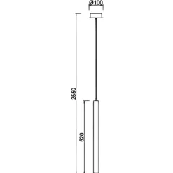 Lampade A Sospensione-Selezionato da Mazzolaluce Lampada a sospensione cilindro marrone corten led 6w 3000k