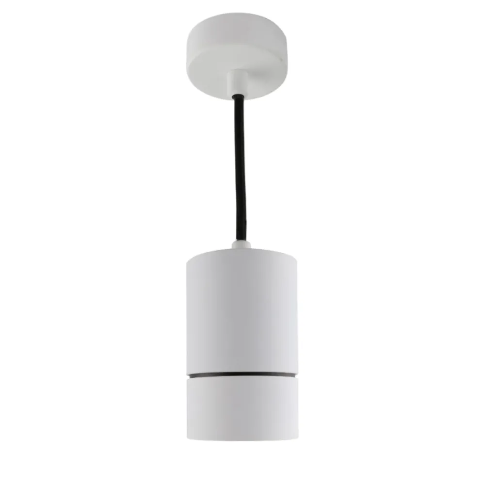 Lampade A Sospensione-Selezionato da Mazzolaluce Lampada a sospensione cilindro bianco per penisola isola bancone
