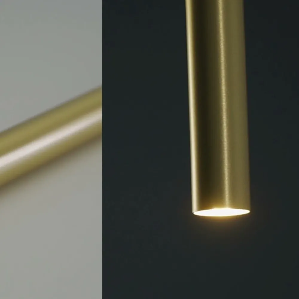 Lampade A Sospensione-Selezionato da Mazzolaluce Lampada a sospensione cilindro oro 49 cm