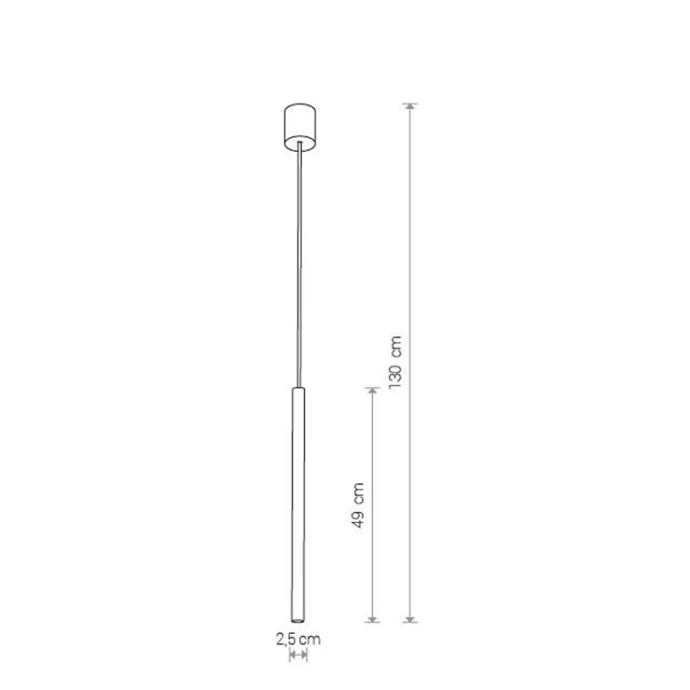 Lampade A Sospensione-Selezionato da Mazzolaluce Lampada a sospensione cilindro oro 49 cm