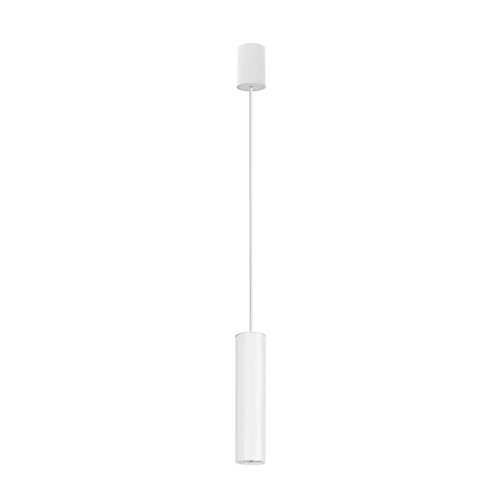 Lampade A Sospensione-Selezionato da Mazzolaluce Lampada a sospensione cilindro bianco per isola cucina