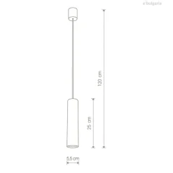 Lampade A Sospensione-Selezionato da Mazzolaluce Lampada a sospensione cilindro bianco per isola cucina