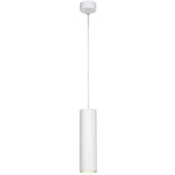 Lampade A Sospensione-Selezionato da Mazzolaluce Lampada a sospensione cilindro di gesso bianco