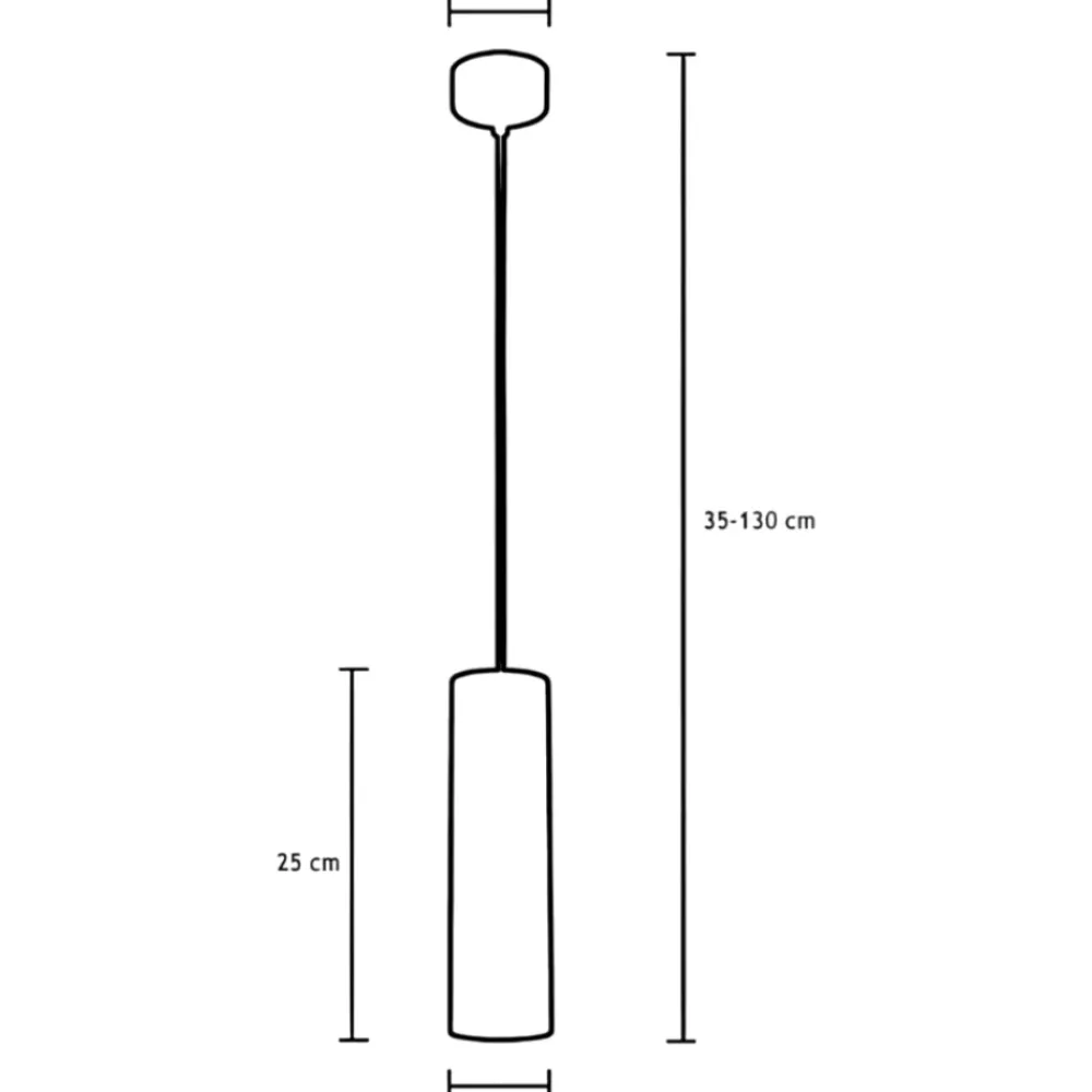 Lampade A Sospensione-Selezionato da Mazzolaluce Lampada a sospensione cilindro di gesso bianco