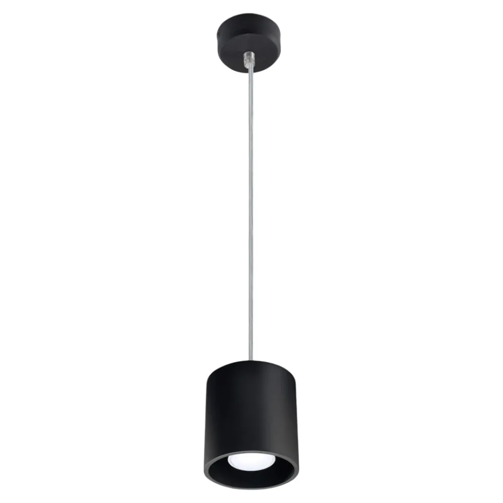 Lampade A Sospensione-Selezionato da Mazzolaluce Lampada a sospensione cilindro corto nero per isola