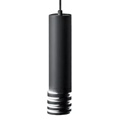 Lampade A Sospensione-Gea Luce Lampada a sospensione cilindro di nero emily
