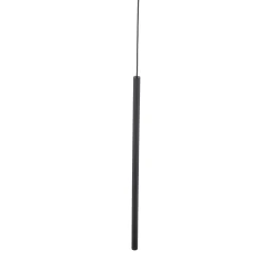 Lampade A Sospensione-Selezionato da Mazzolaluce Lampada a sospensione cilindro nero rigato 75 cm