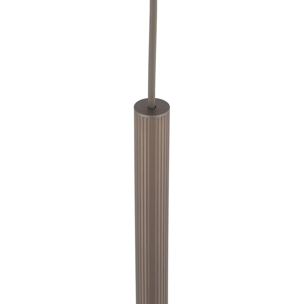 Lampade A Sospensione-Selezionato da Mazzolaluce Lampada a sospensione cilindro rigato marrone 75 cm