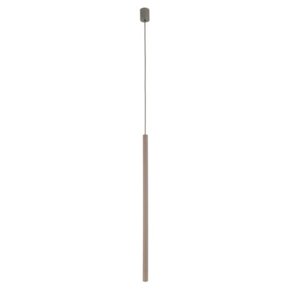 Lampade A Sospensione-Selezionato da Mazzolaluce Lampada a sospensione cilindro rigato marrone 75 cm