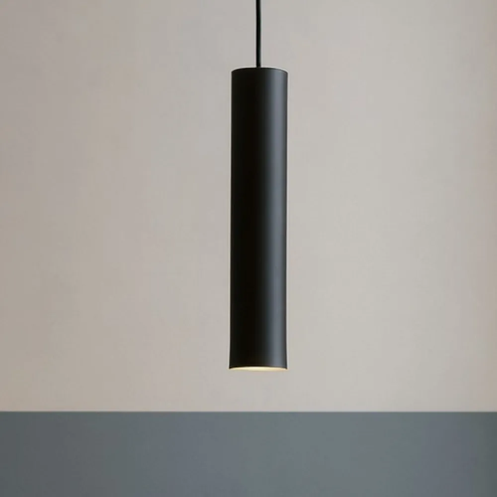 Lampade A Sospensione-Selezionato da Mazzolaluce Lampada a sospensione cilindro nero