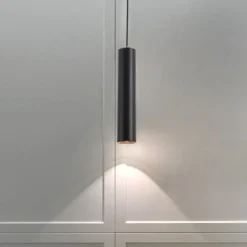 Lampade A Sospensione-Selezionato da Mazzolaluce Lampada a sospensione cilindro nero