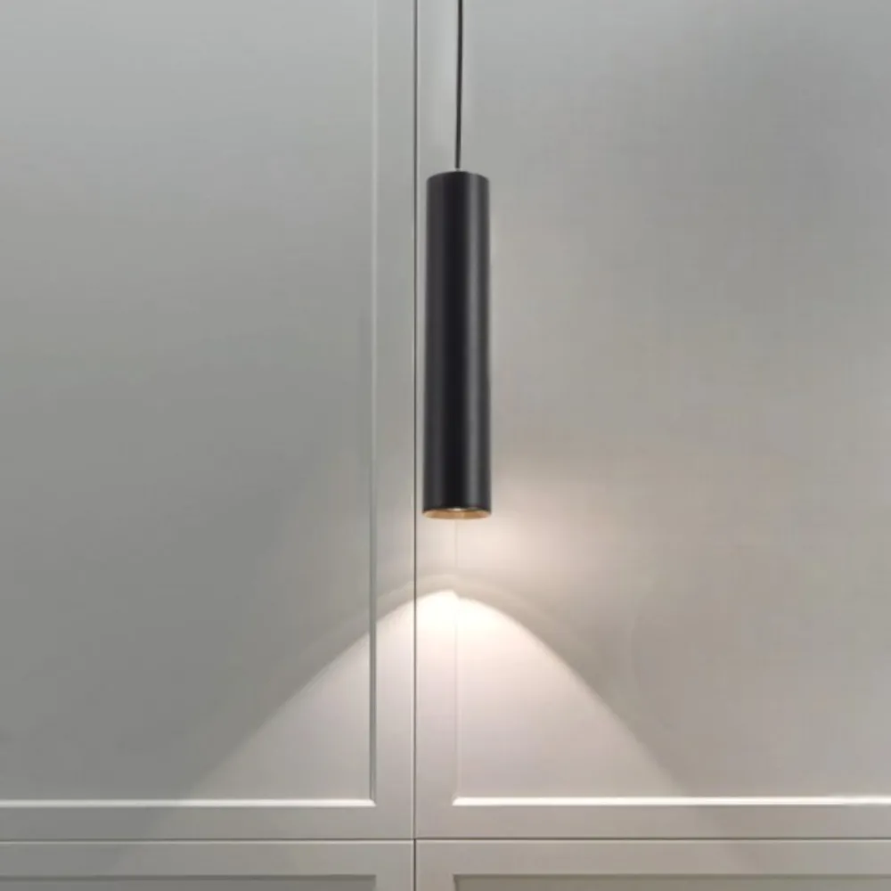 Lampade A Sospensione-Selezionato da Mazzolaluce Lampada a sospensione cilindro nero