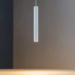 Lampade A Sospensione-Affralux Lampada a sospensione cilindro bianco led 3w maya
