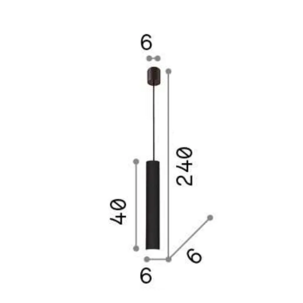 Lampade A Sospensione-Ideal Lux Lampada a sospensione cilindro look sp1 d06 bianco
