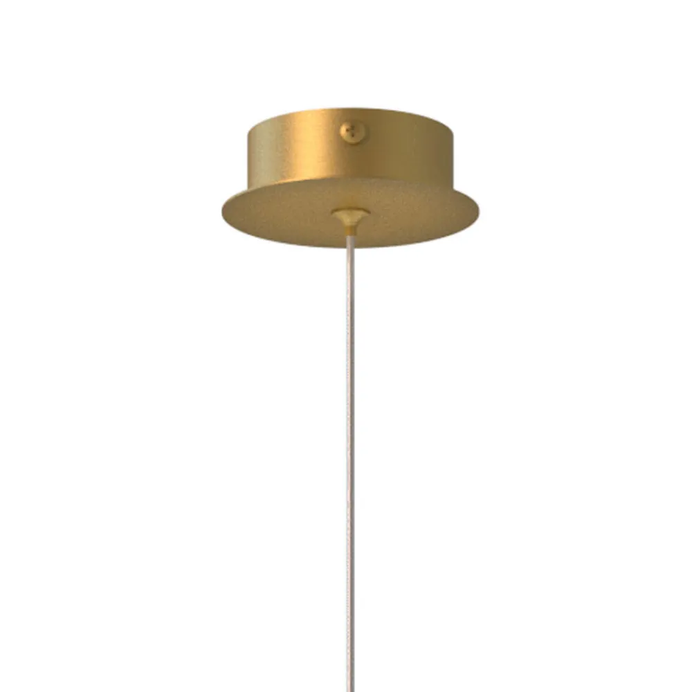 Lampade A Sospensione-Selezionato da Mazzolaluce Lampada a sospensione cilindro oro lampada led 6w 3000k