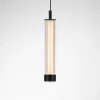 Lampade A Sospensione-Selezionato da Mazzolaluce Lampada a sospensione cilindro rigato in vetro led 14w 2700k-3000k