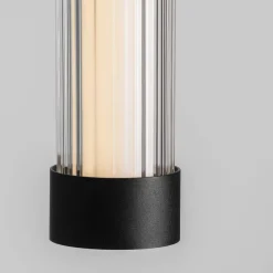 Lampade A Sospensione-Selezionato da Mazzolaluce Lampada a sospensione cilindro rigato in vetro led 14w 2700k-3000k