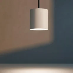 Lampade A Sospensione-Top Light Lampada a sospensione cilindro corto bianco pendente per isola