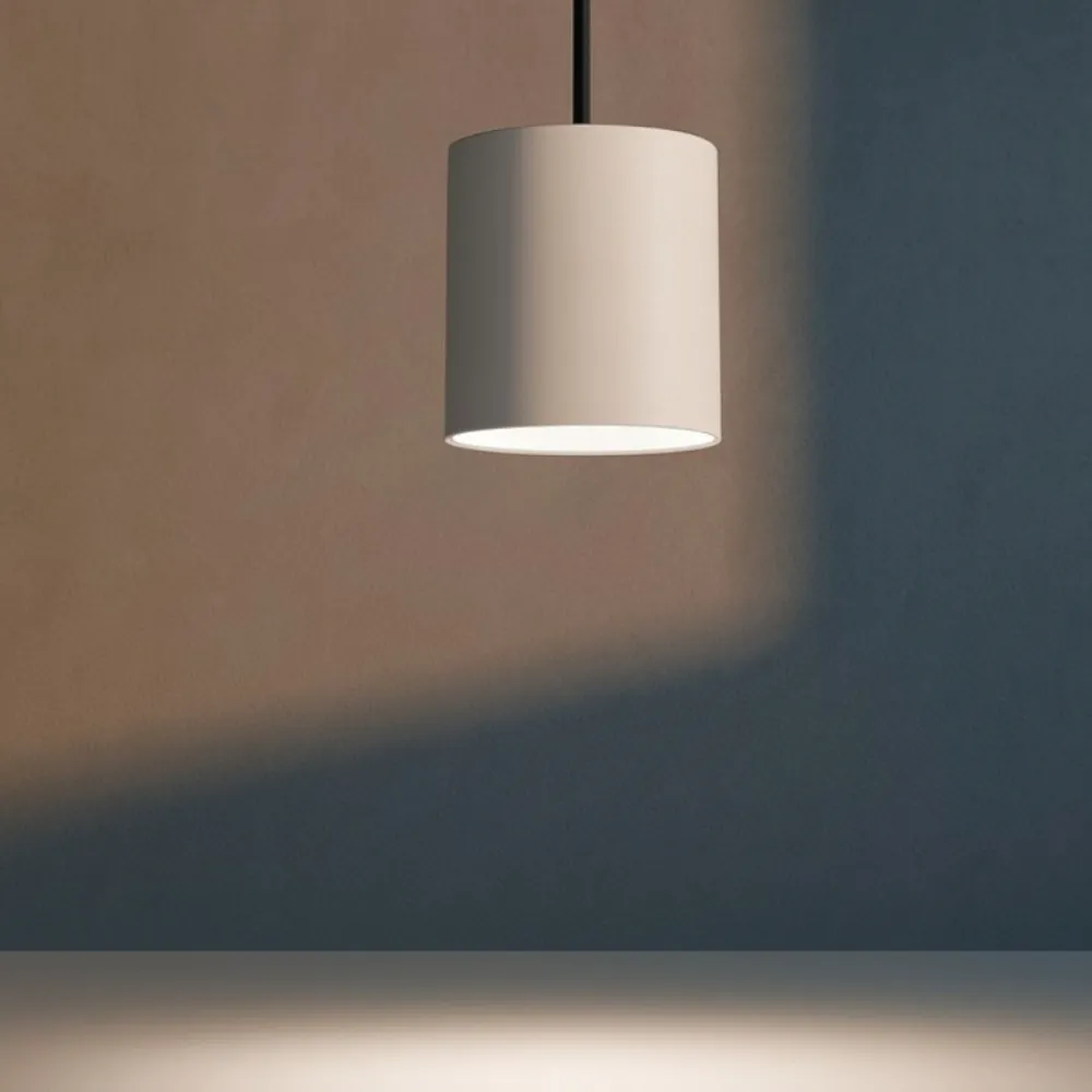 Lampade A Sospensione-Top Light Lampada a sospensione cilindro corto bianco pendente per isola