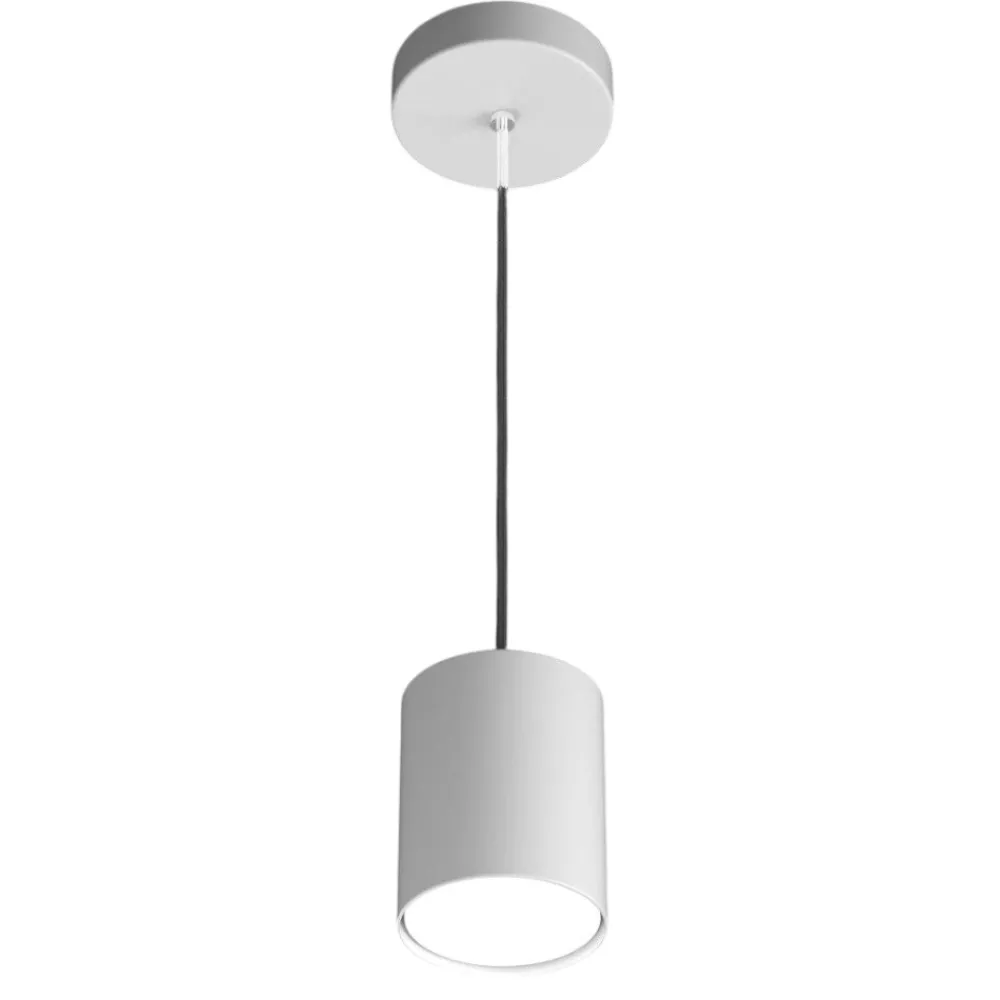Lampade A Sospensione-Top Light Lampada a sospensione cilindro corto bianco pendente per isola