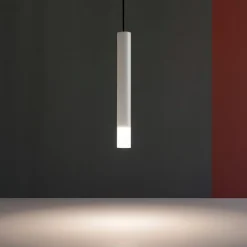 Lampade A Sospensione-Linea Light Lampada a sospensione cilindro bianco led 2w sinfonia