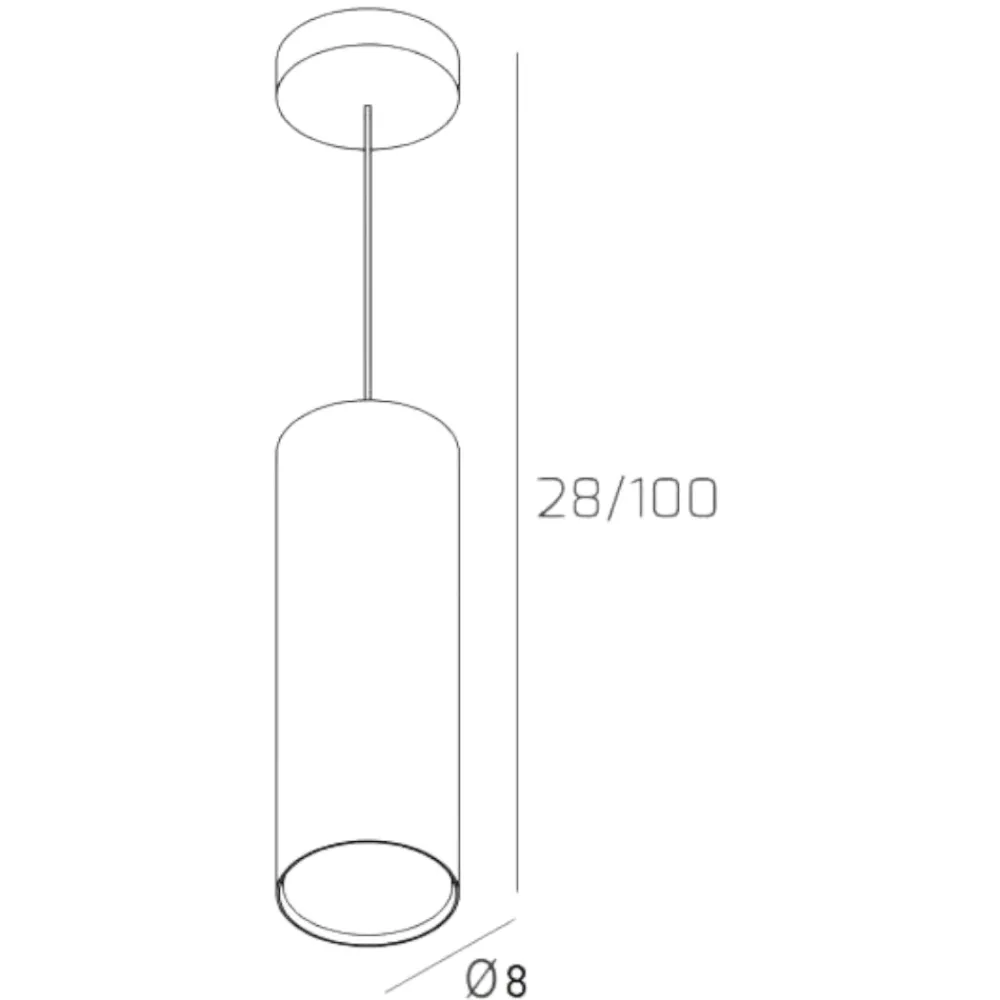 Lampade A Sospensione-Top Light Lampada a sospensione cilindro grigio shape