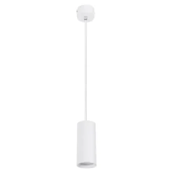 Lampade A Sospensione-Selezionato da Mazzolaluce Lampada a sospensione cilindro corto bianco per isola