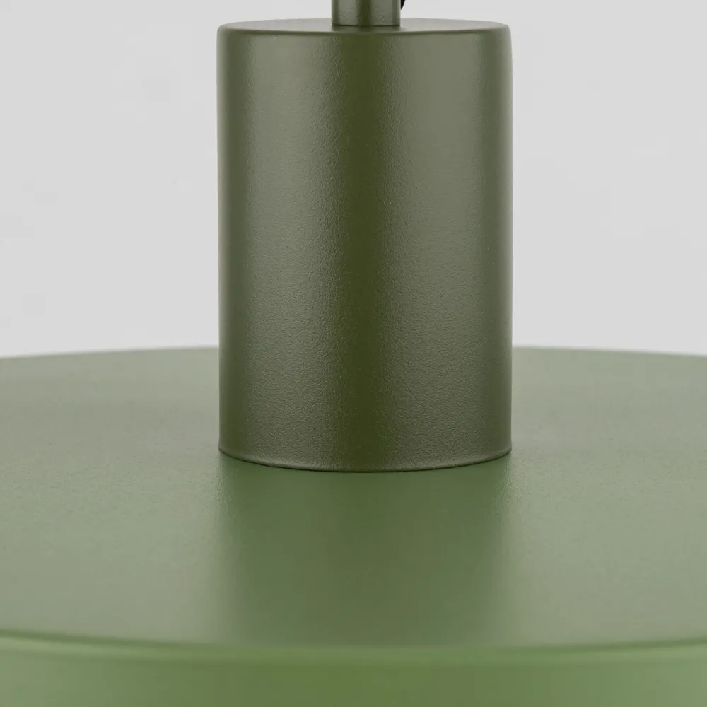 Lampade A Sospensione-Selezionato da Mazzolaluce Lampada a sospensione 30 cm disco verde in metallo design moderna