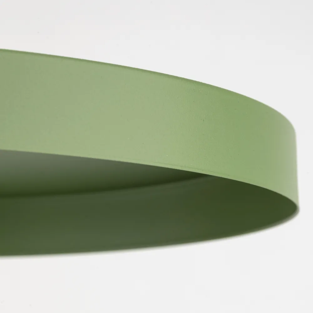 Lampade A Sospensione-Selezionato da Mazzolaluce Lampada a sospensione 30 cm disco verde in metallo design moderna
