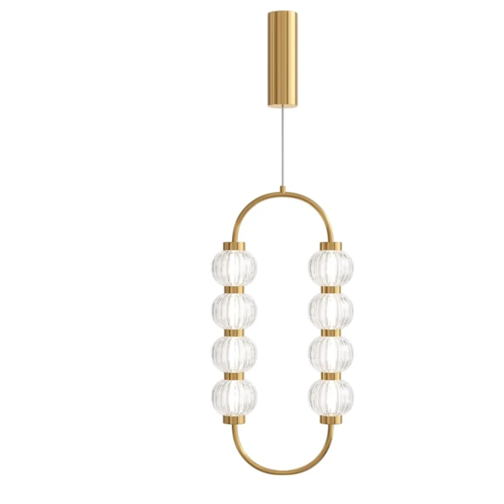 Lampade A Sospensione-Maytoni Lampada a sospensione colore oro led 3000k amulet