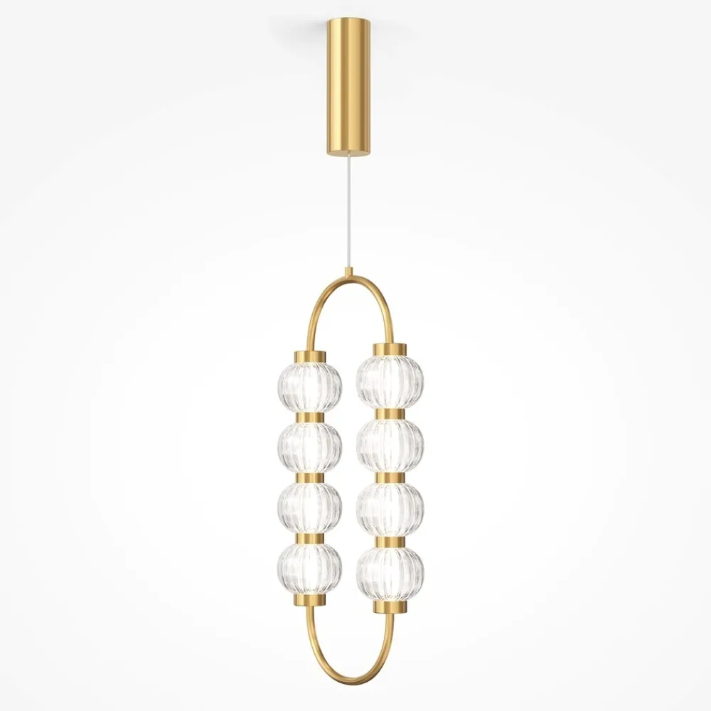 Lampade A Sospensione-Maytoni Lampada a sospensione colore oro led 3000k amulet