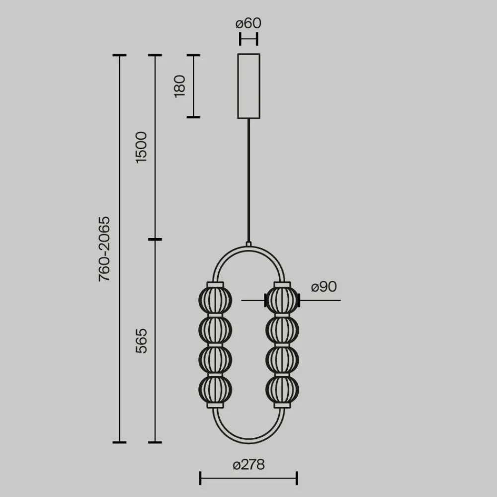 Lampade A Sospensione-Maytoni Lampada a sospensione colore oro led 3000k amulet