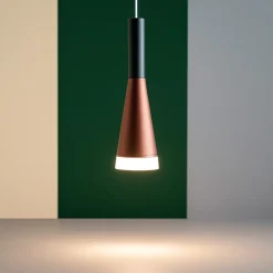 Lampade A Sospensione-Perenz Illuminazione Lampada a sospensione cone perenz oro rosa nero led 7w 3000k
