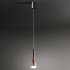 Lampade A Sospensione-Perenz Illuminazione Lampada a sospensione cone perenz oro rosa nero led 7w 3000k