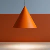 Lampade A Sospensione-Selezionato da Mazzolaluce Lampada a sospensione cono arancione 19cm