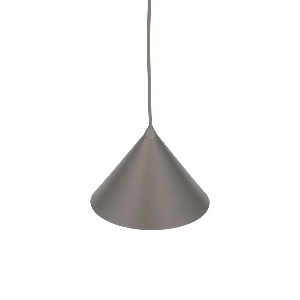 Lampade A Sospensione-Selezionato da Mazzolaluce Lampada a sospensione cono 21 cm marrone di metallo per cucina