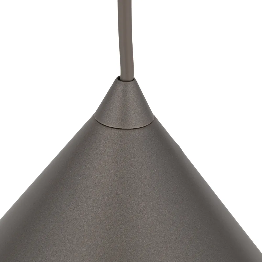 Lampade A Sospensione-Selezionato da Mazzolaluce Lampada a sospensione cono 21 cm marrone di metallo per cucina