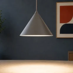 Lampade A Sospensione-Selezionato da Mazzolaluce Lampada a sospensione cono 26 cm metallo marrone per cucina